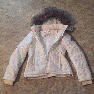 AEROPOSTALE White Winter Coat Sz. L